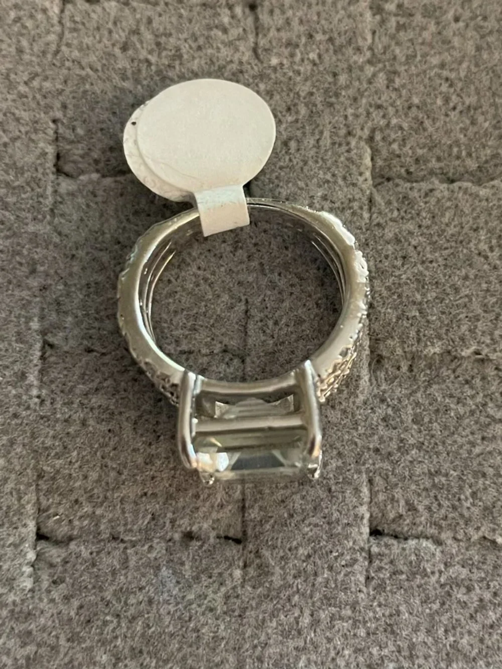 Vintage Sterling Silver Ring Green Amethyst Wide Band 9 grams Size 6 EUC $225